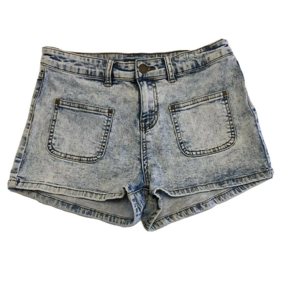 Billabong Denim Jeans Shorts Womens Size 28 Acid Wash‎
